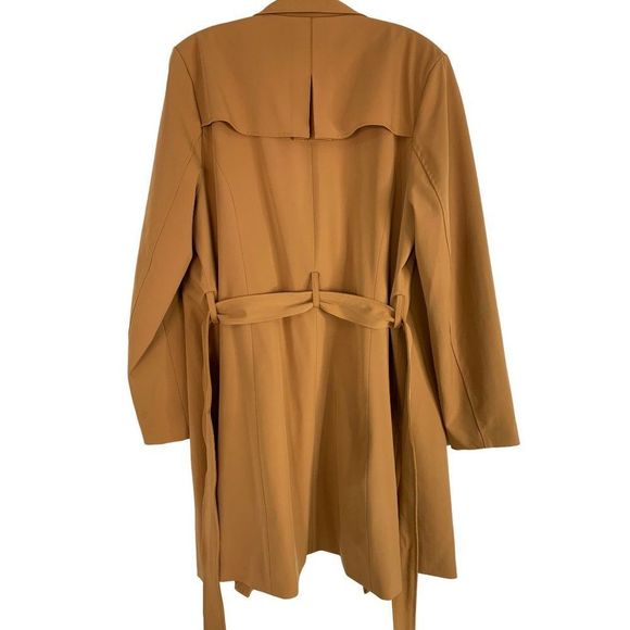 Robert Rodriguez Overcoat Size Large Drape Open Front Ginger EUC 6352 - Picture 6 of 9